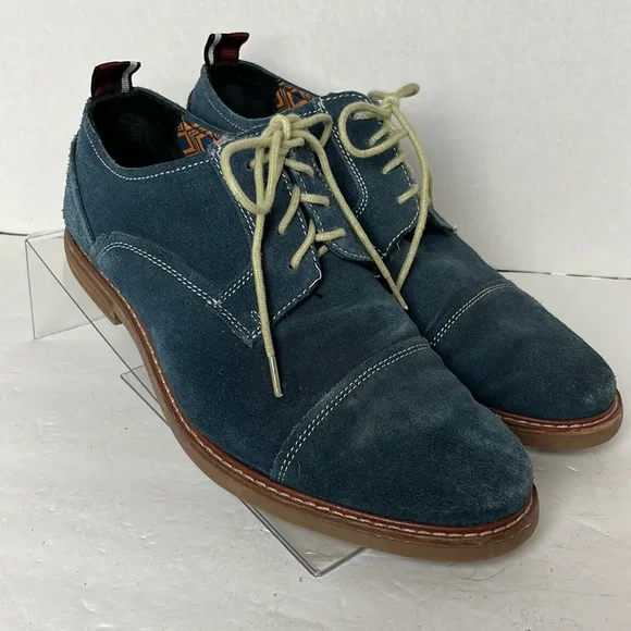 Ben Sherman | Shoes | Ben Sherman Blue Suede Oxford Lace Up  display picture 2